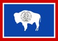 Flag of Wyoming. USA