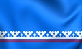 Flag of the Yamalo-Nenets Autonomous Okrug, Russia.