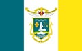 Flag of Yellowknife in Northwest Territories, Canada Royalty Free Stock Photo
