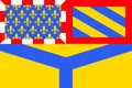 Flag of Yonne in Burgundy, France