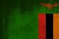 Flag of Zambia, Zambia Flag, National symbol of Zambia country.Fabric and texture Flag of Zambia