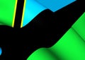 Flag of Zanzibar Royalty Free Stock Photo