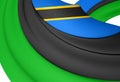 Flag of Zanzibar Royalty Free Stock Photo
