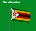 Flag of Zimbabwe, Zimbabwe Flag, National symbol of Zimbabwe country