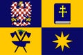 Flag of Zlin Region in Czech Republic