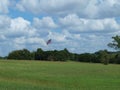 Flagpole Hill Just Got A New Flag Pole After A Storm. Royalty Free Stock Photo