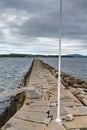 Flagpole on Rockland Seawall