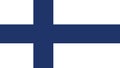 Finland flag, official colors and proportion correctly.