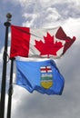 Flags of Alberta and Canada