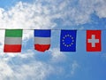 Flags of alpine countries