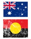 Flags of Australia Royalty Free Stock Photo
