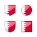 Flags of Bahrain - glossy collection