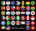 Flags-buttons. Royalty Free Stock Photo