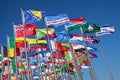 Flags of countries around the world Royalty Free Stock Photo