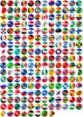 Flags of countries on jigsaw ball Royalty Free Stock Photo