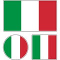 State flag of Italy. Green white red vector illustration.