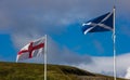 The Flags of England and Scotland