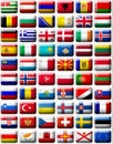 Flags of Europe Royalty Free Stock Photo