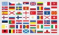 Flags of Europe Royalty Free Stock Photo