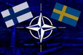 Flags of Finland and Sweden, Concept of the accession of NATO