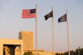 Flags Fly North Dakota Capital Building Bismarck