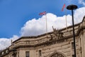 Flags Flying High: Waterloo Railway Station Royalty Free Stock Photo