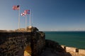 Flags on Fort Wall