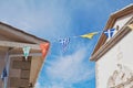 Flags in a greek village