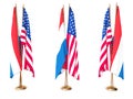 Flags of Holland and the United State