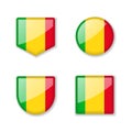 Flags of Mali - glossy collection