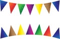 Flags Are Multi-Colored Triangular Royalty Free Stock Photo