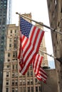 Flags in New York City Royalty Free Stock Photo