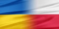 Poland and Ukraine flag