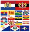Flags provinces of Netherlands Royalty Free Stock Photo
