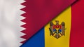 Vlajky z katar a moldavsko 
