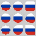 flags russia europe illustration vector