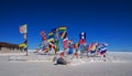 Flags, Salar de Uyuni Bolivia