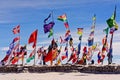 Flags on Salar de Uyuni