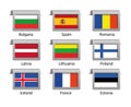 Flags set labels