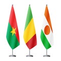 Flags states Alliance of Sahel States