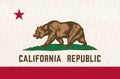 Flags of U.S. states Fabric Flag California, Flag of American state California Royalty Free Stock Photo