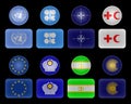 Flags of unions and organizations