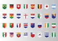 Flags vector of the world Royalty Free Stock Photo