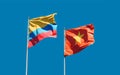 Flags of Vietnam and Colombia