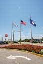 Flags on Virginia Beach VA USA