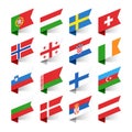 Flags of the World, Europe Royalty Free Stock Photo