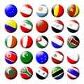 Flags of the World, Set 2 Royalty Free Stock Photo