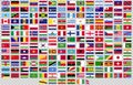Flags of the world in vector format Royalty Free Stock Photo