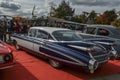 Flagship and most luxurious model of the 50's Classic American vintage car 1959 Cadillac Fleetwood Royalty Free Stock Photo