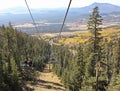 Arizona Snowbowl`s Scenic Chairlift Near Flagstaff, Arizona Royalty Free Stock Photo